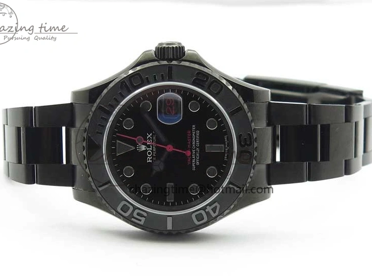 MiroTime 0901 EasyCare Yacht-Master 116622 DLC VRF Best Edition Black Dial on DLC Bracelet VR 2918